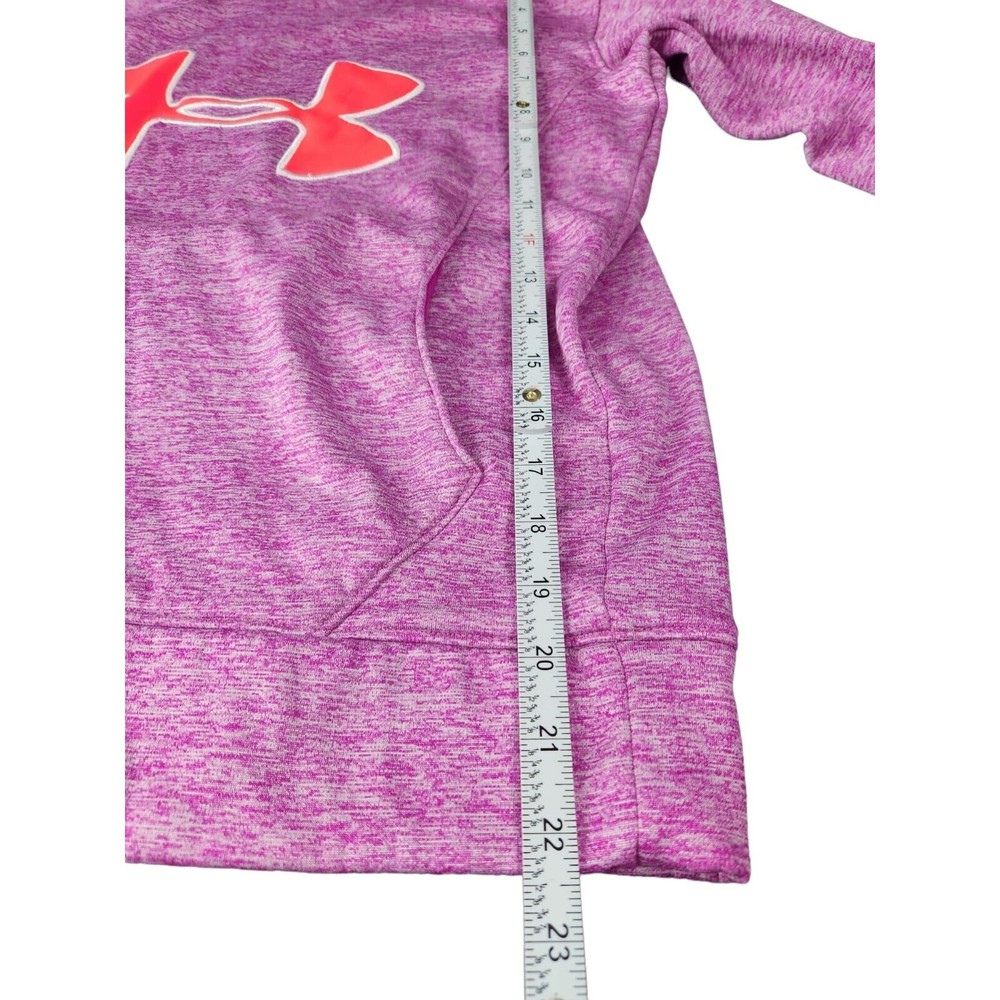 Under Armour Women's Pink Logo Long Sleeve Pullover Hoodie Sweatshirt Size XS - Picture 3 of 6